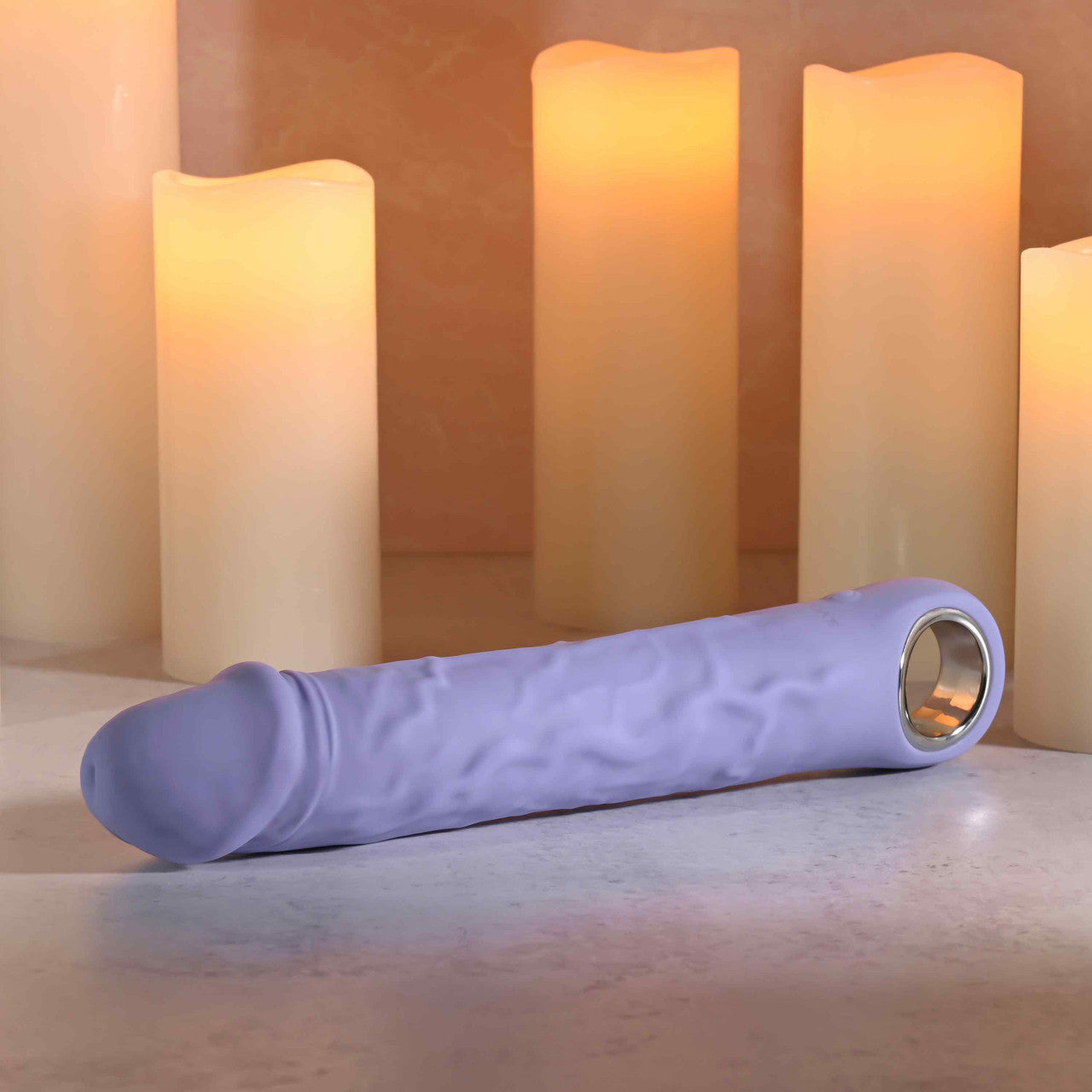 Vibrador dildo de fantasía grande morado evolucionado