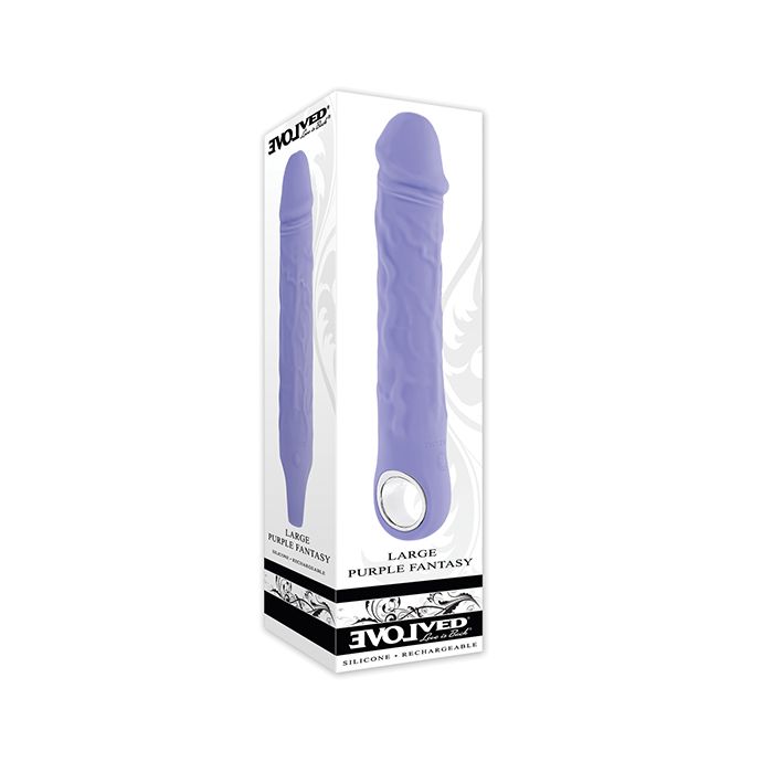 Vibrador dildo de fantasía grande morado evolucionado