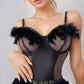 Fine Feather Garter Teddy