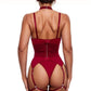 Bow Bra and Garterbelt Set