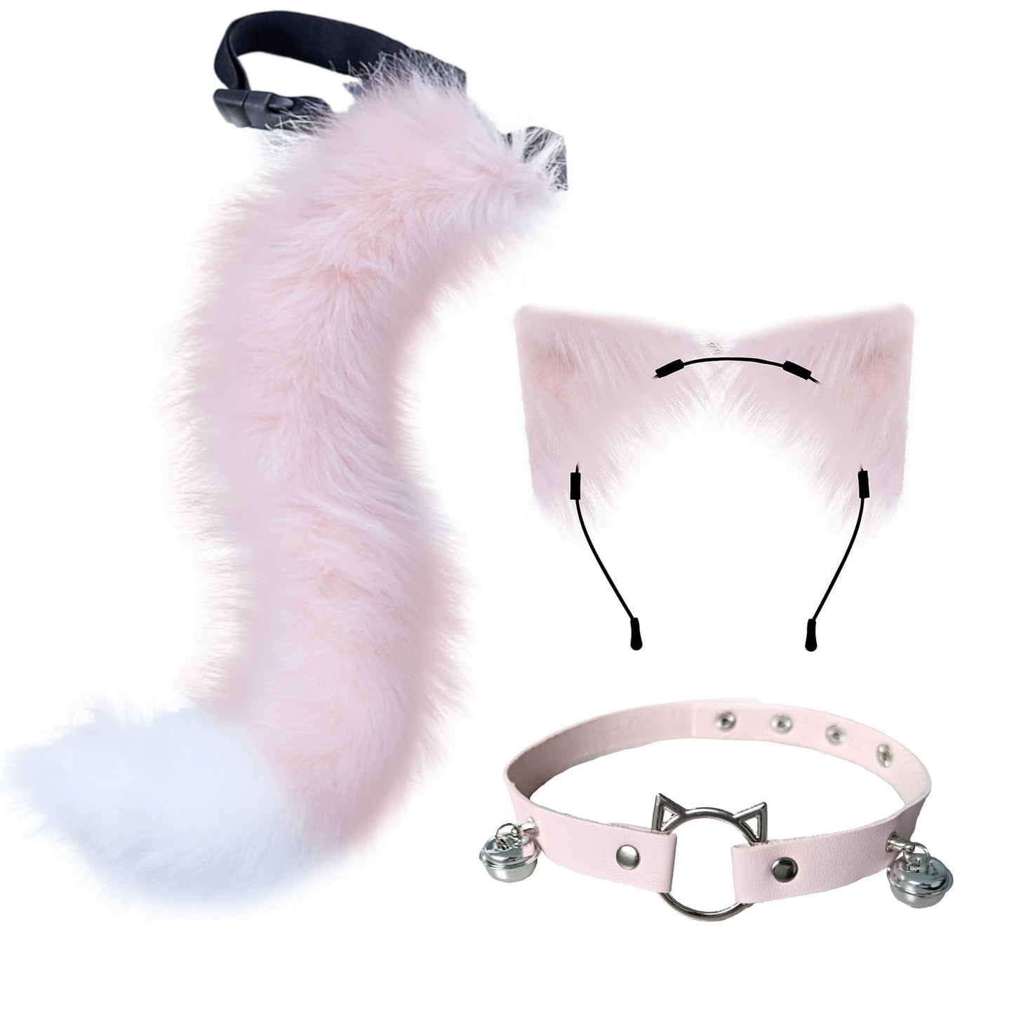Faux Fur Cosplay Ears Tail Set