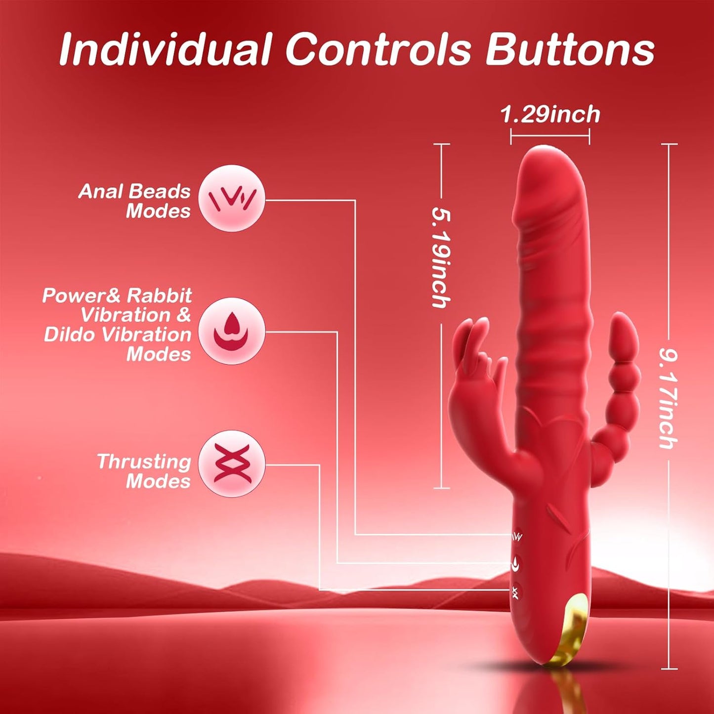 Vibrador Conejo QuadraLuxe