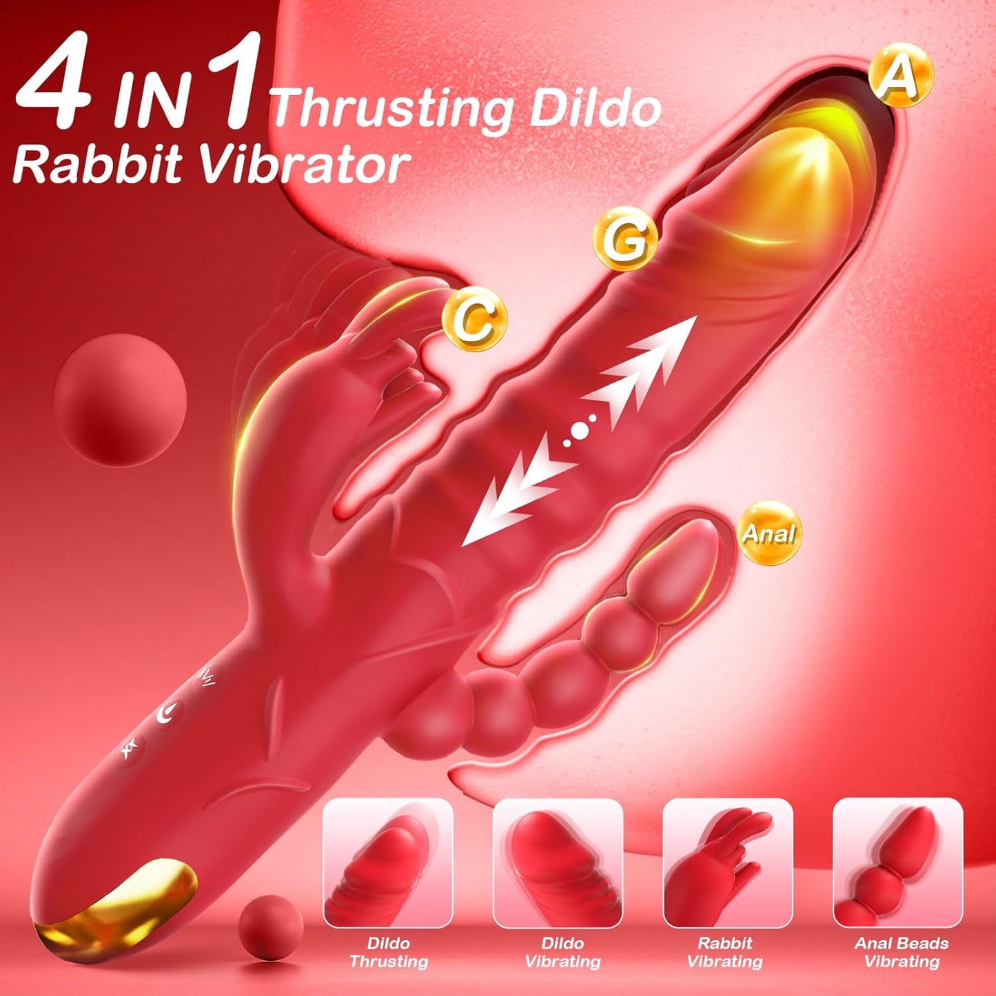 Vibrador Conejo QuadraLuxe