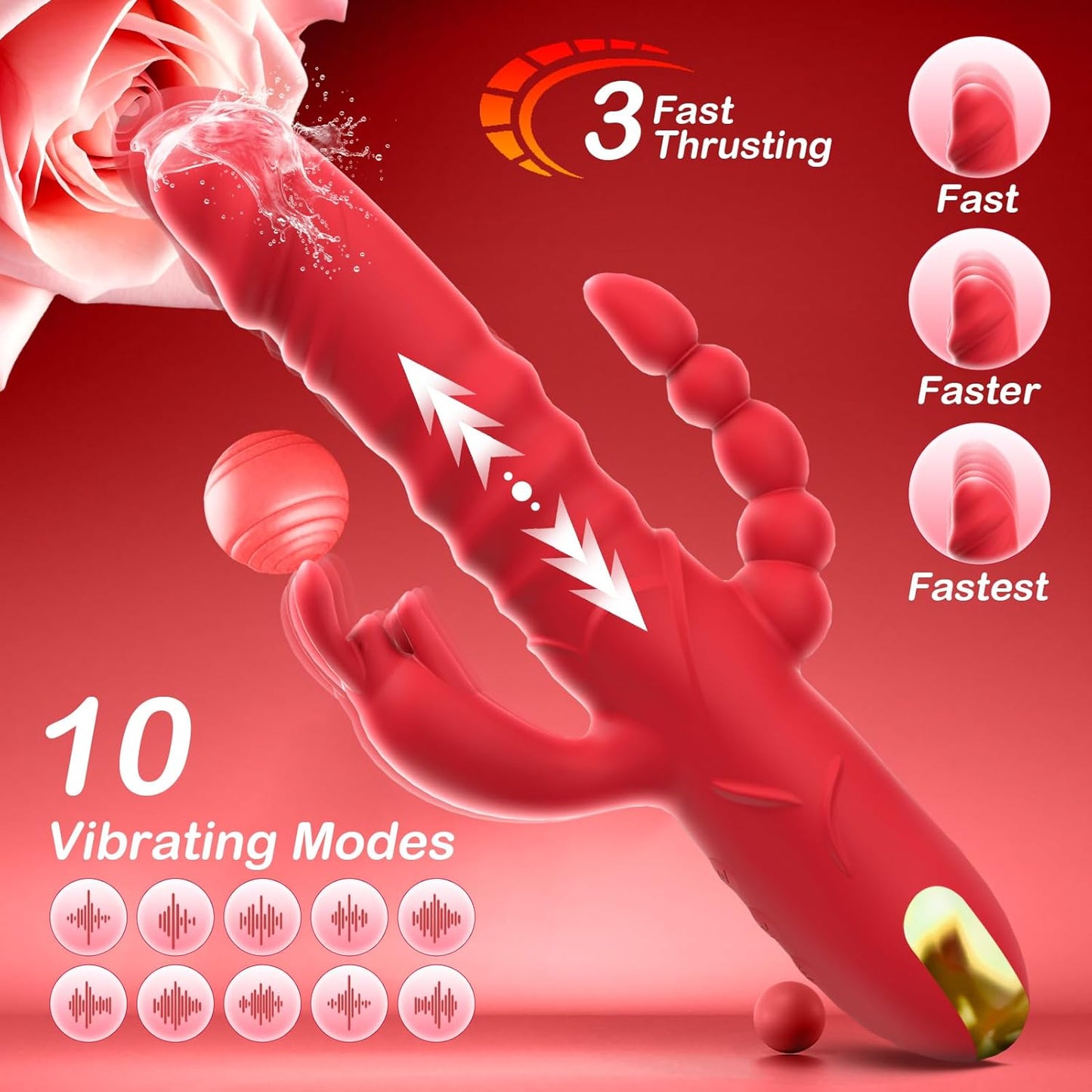 Vibrador Conejo QuadraLuxe