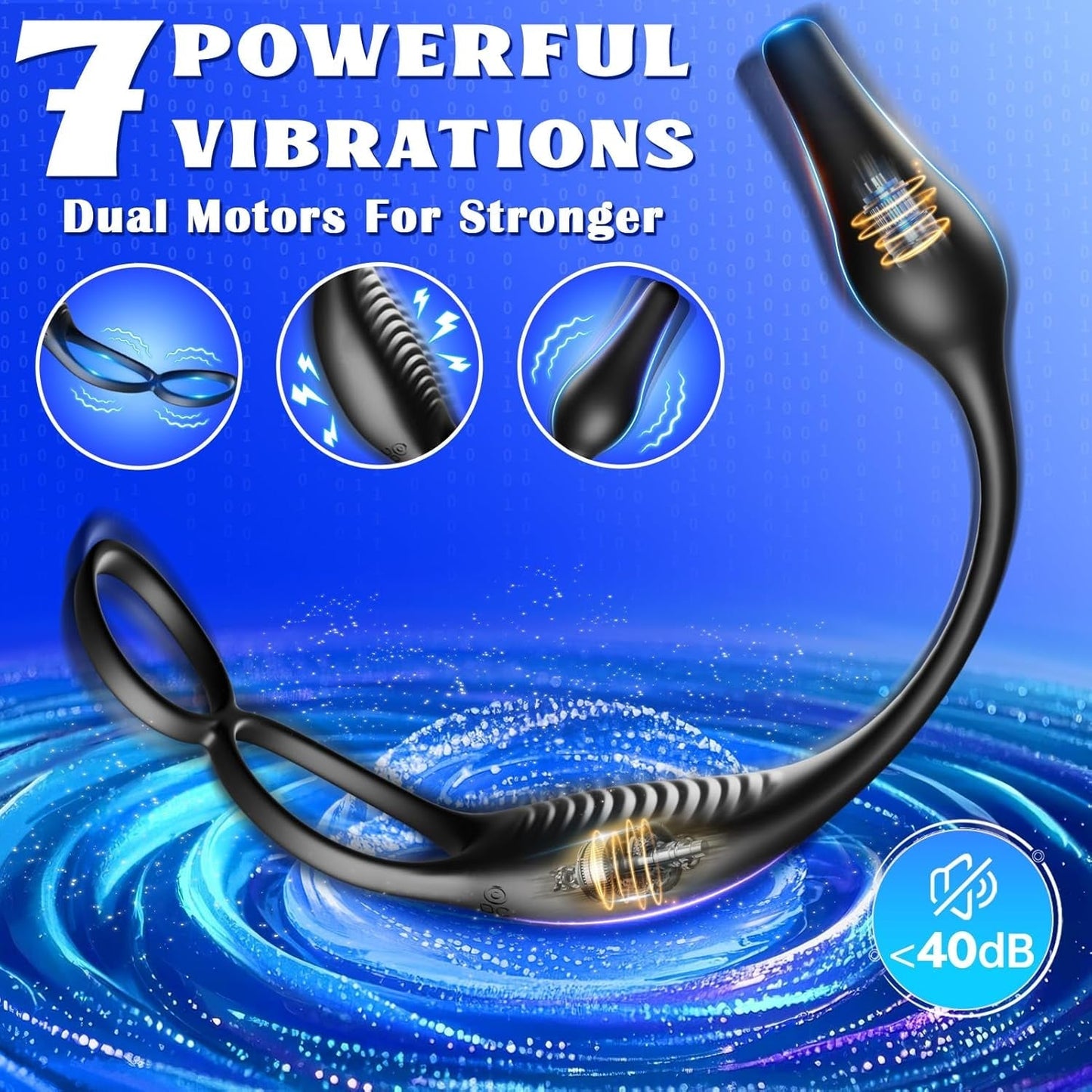 QuadRing 4-in-1 Prostate Massager Cock Ring