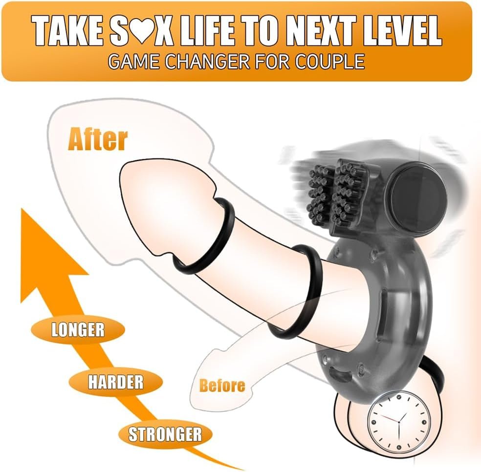 QuintetX Variety Cock Ring 5-Pack | Erection + Clit Vibe