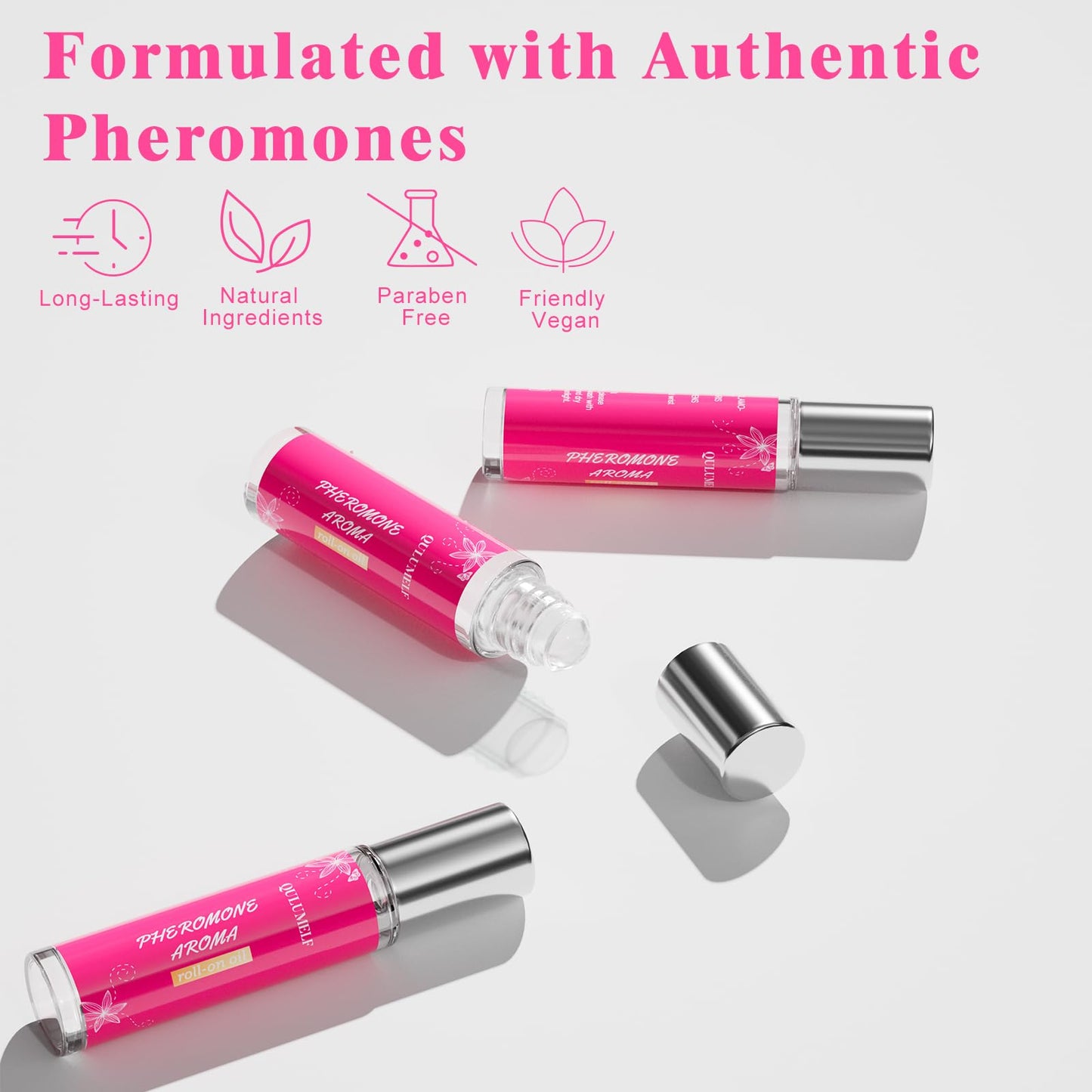 Perfume con feromonas en roll-on para mujer con aroma frutal