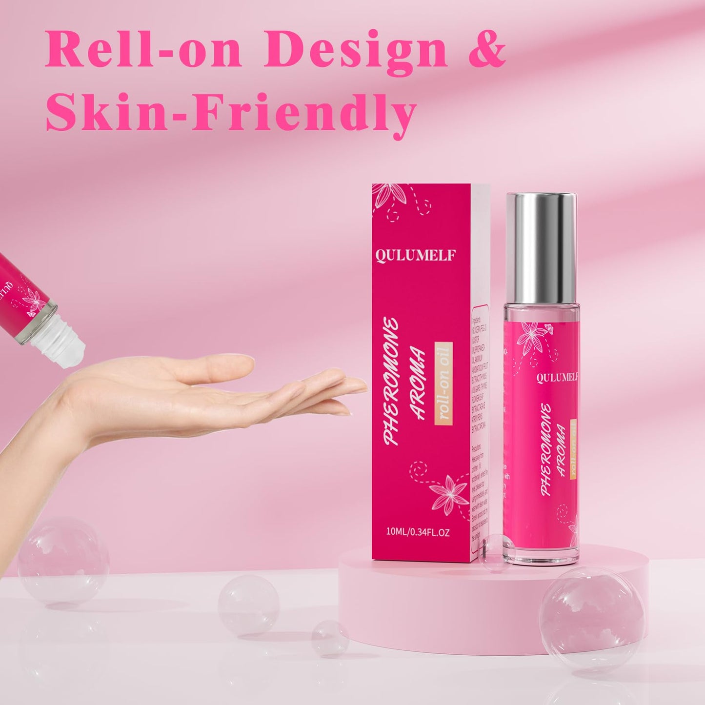 Perfume con feromonas en roll-on para mujer con aroma frutal