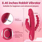 Vibromasseur lapin 3-en-1 RabbitX avec perles anales