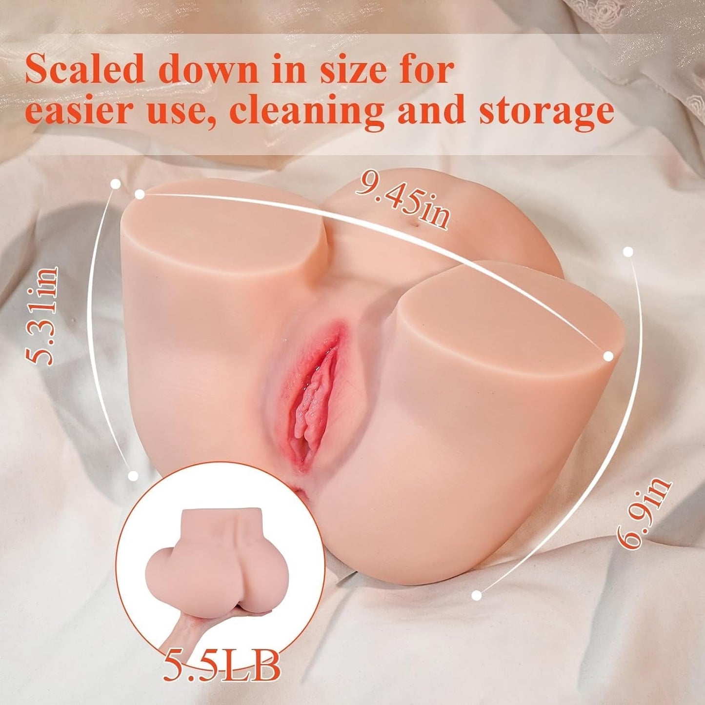 RealFeel Silicone Buttocks Sex Doll