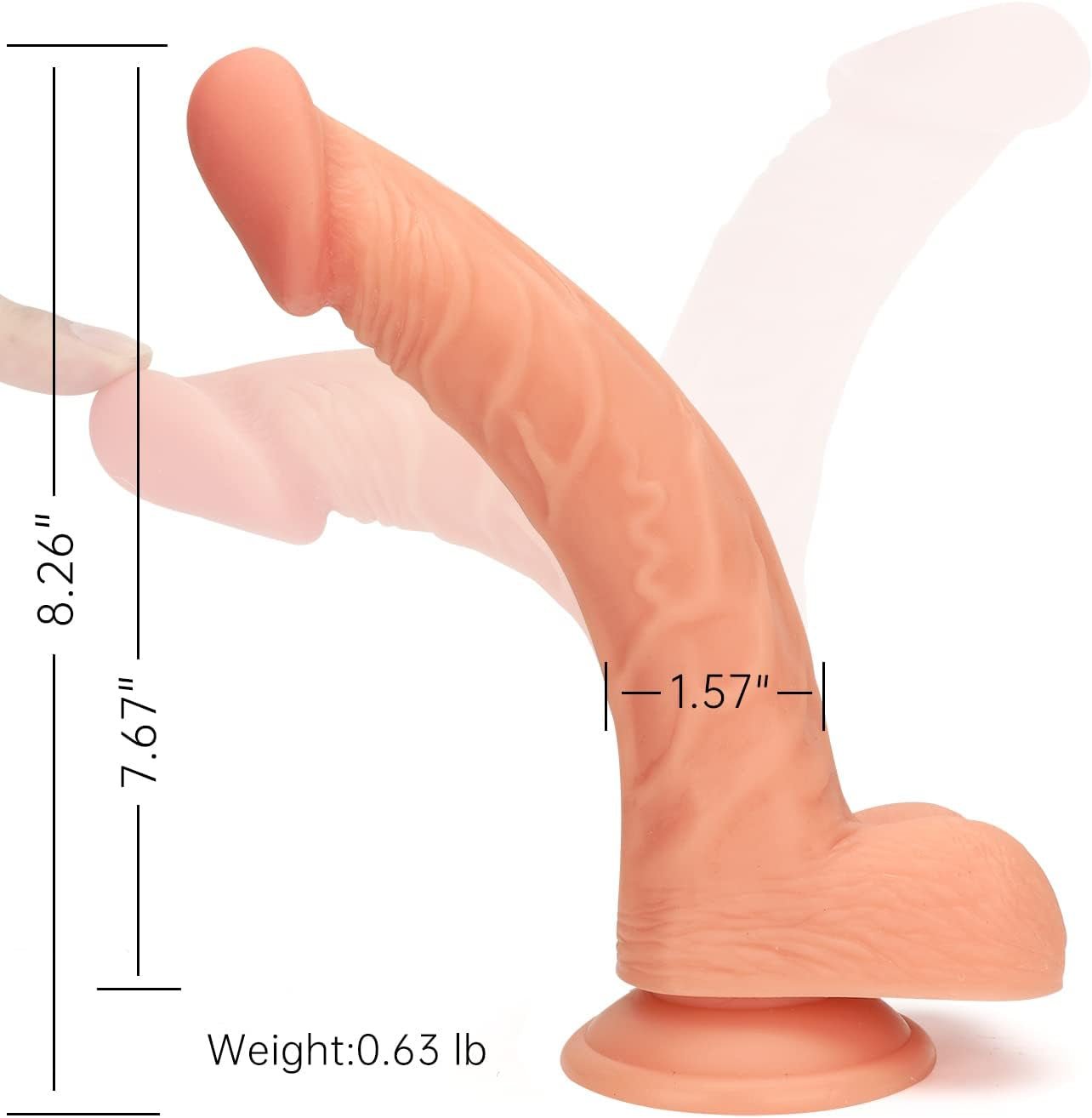 RealMate Realistic Silicone Strap-On Dildo & Harness