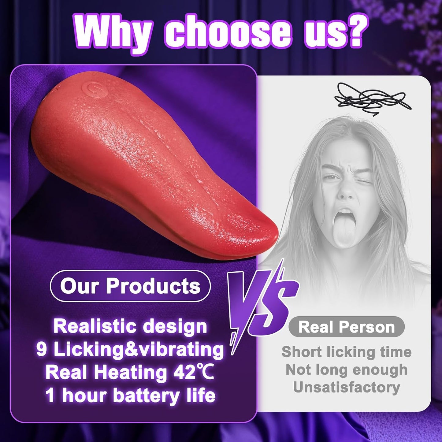Vibromasseur point G 9 modes RealTongue