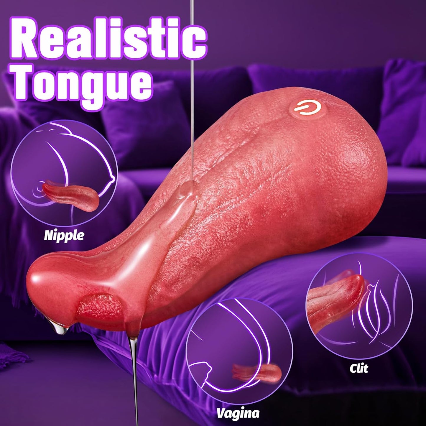 Vibromasseur point G 9 modes RealTongue