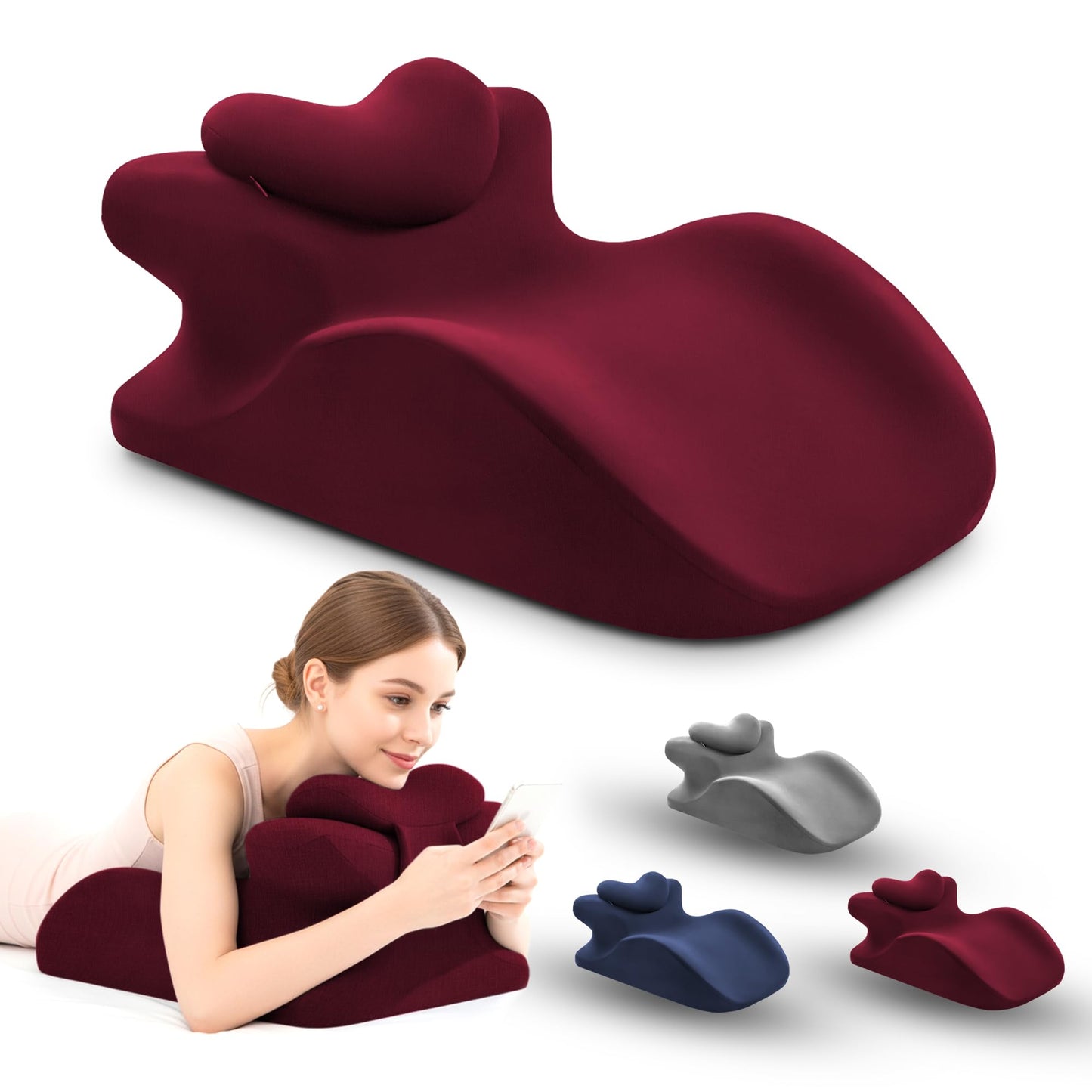 Red Couples Intimate Position Support Wedge Pillow