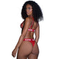 Playboy Galaxy Bunny Rhinestone Fishnet Bra and Thong Set