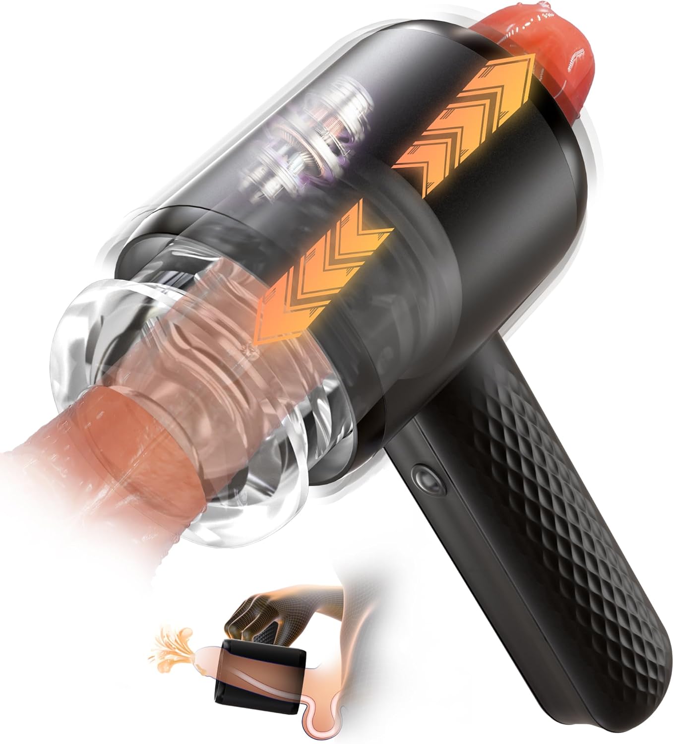 RhythmRide Thrusting Vibrating Male Stroker