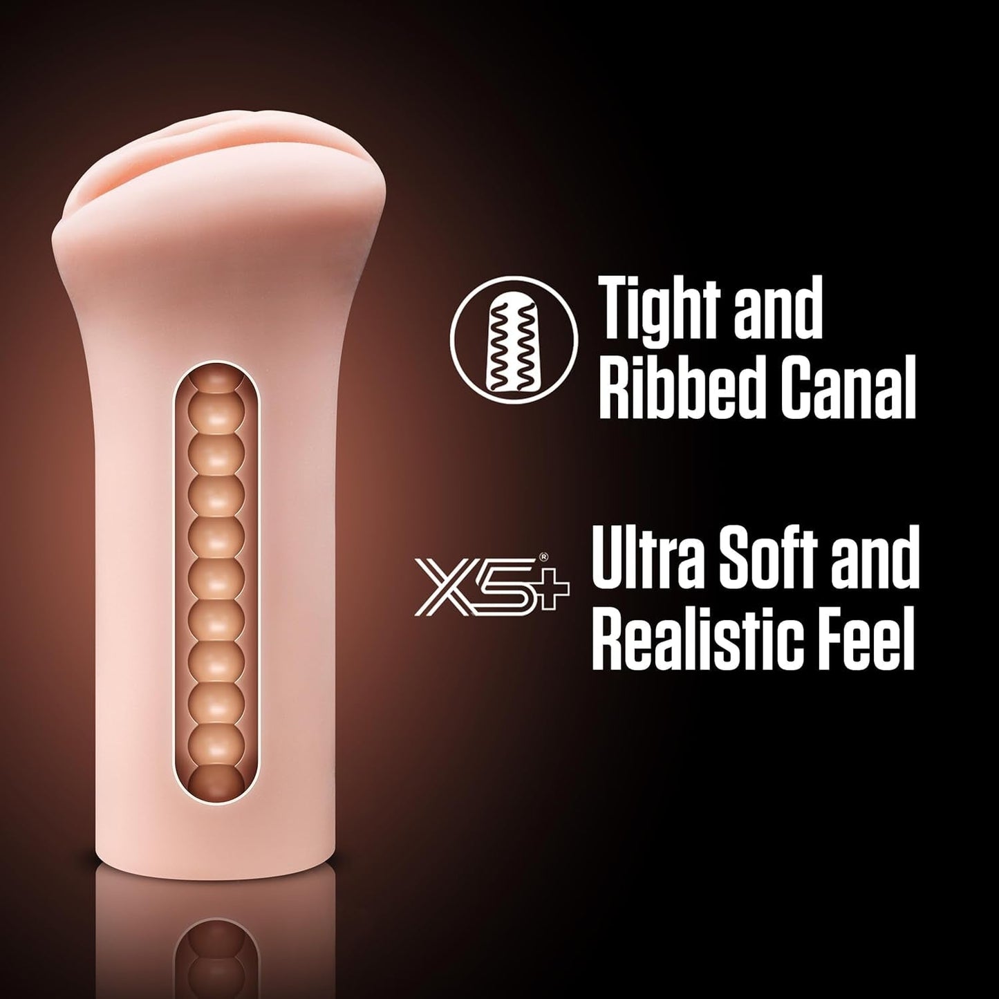 RibbedMuse Masturbador Vaginal Realista Acanalado