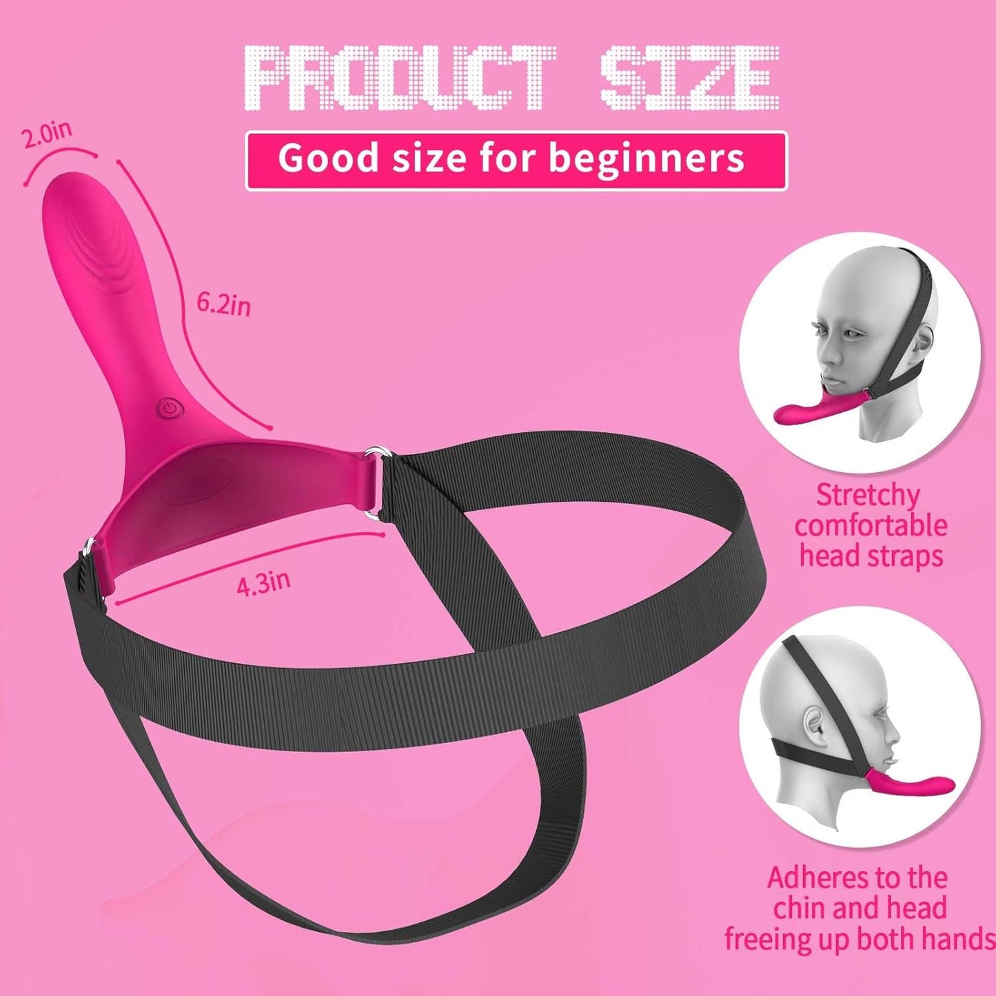 Vibrador RideControl con arnés para la cabeza