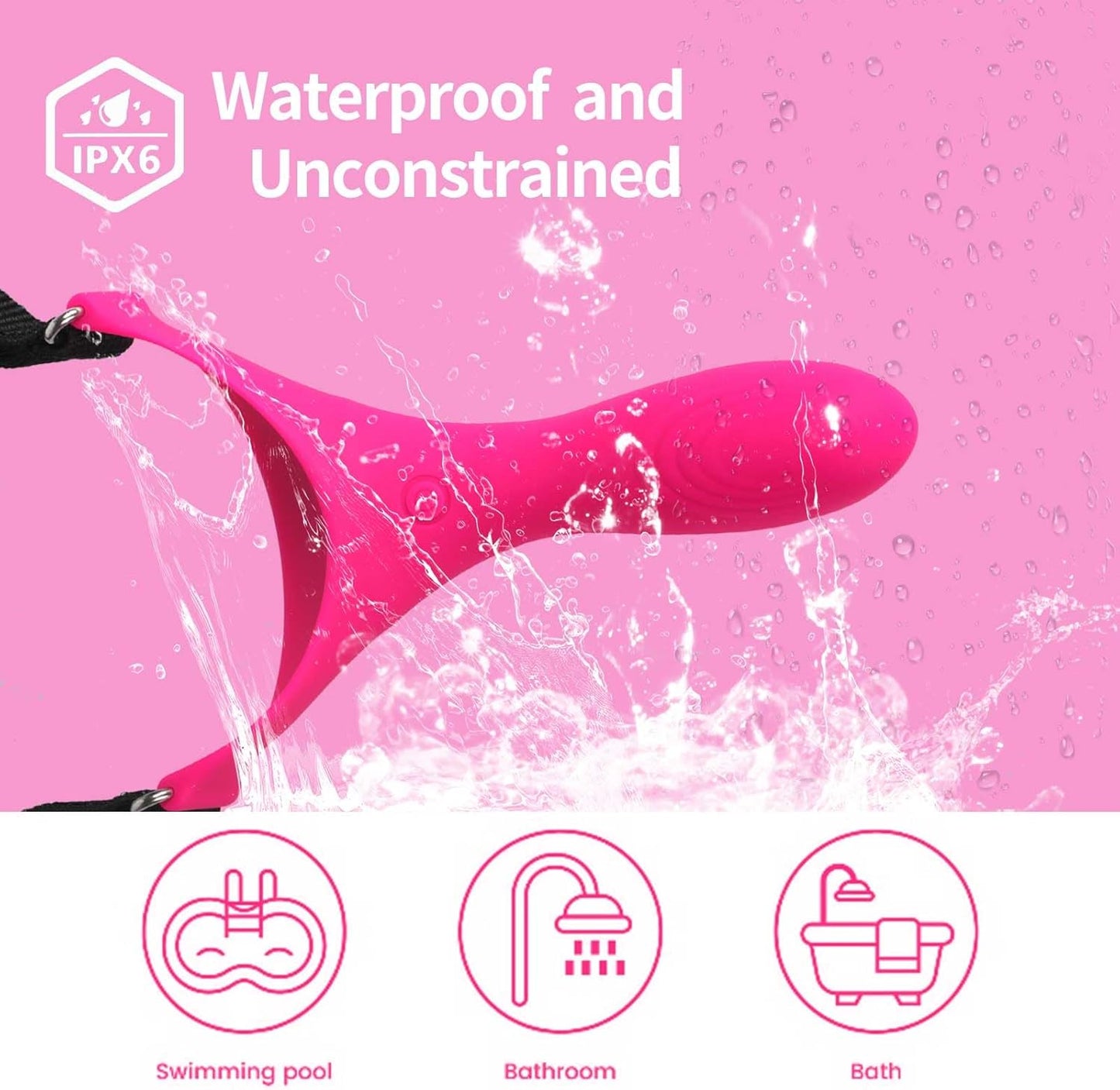 Vibrador RideControl con arnés para la cabeza