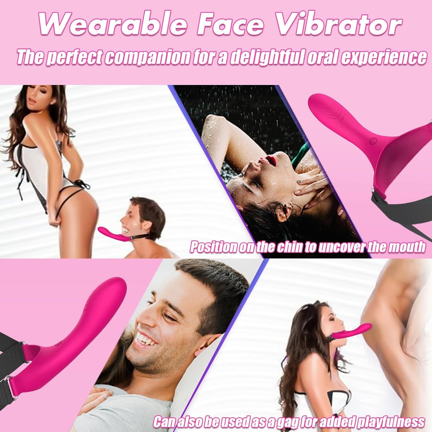 Vibrador RideControl con arnés para la cabeza