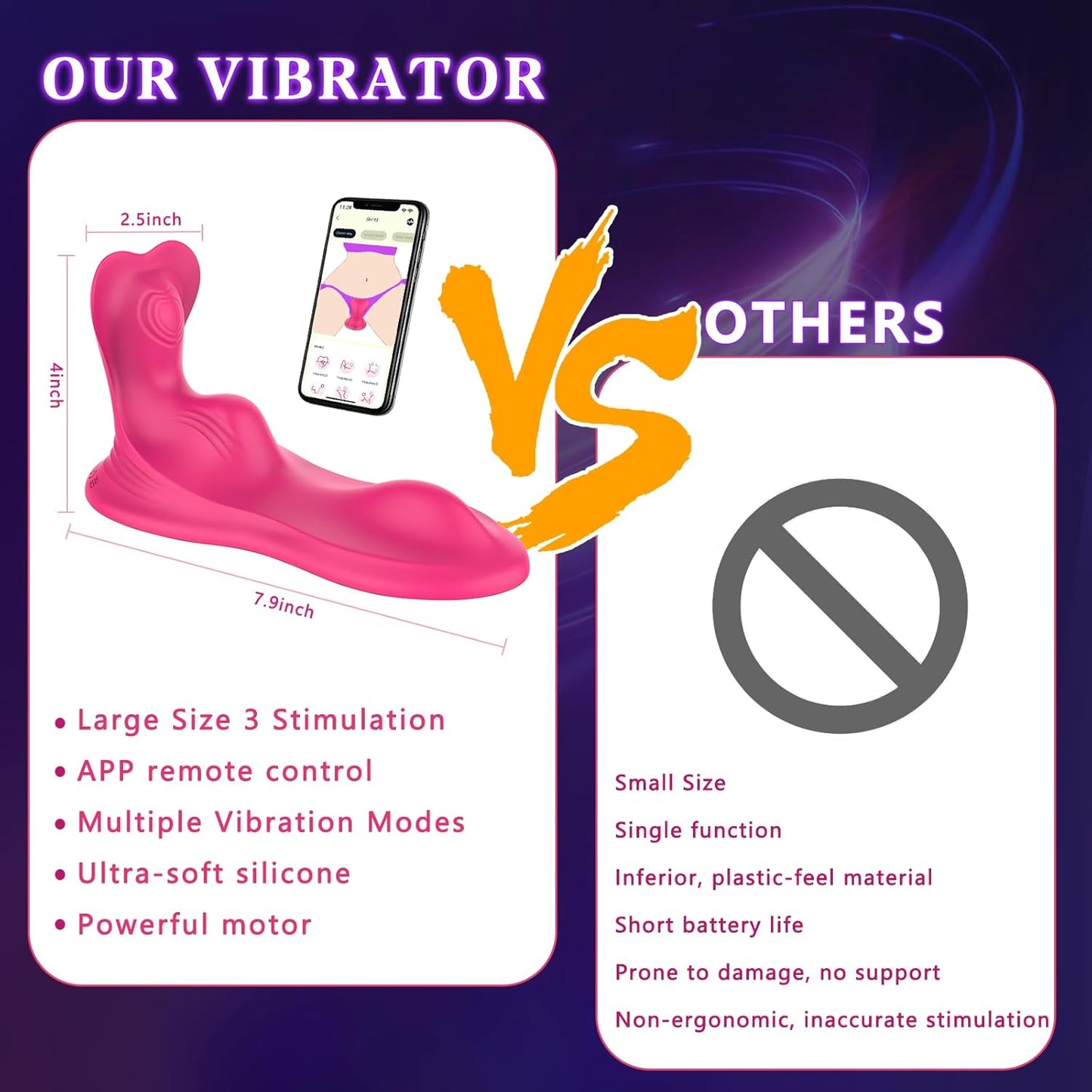 Vibrador montable RideMax de 3 motores