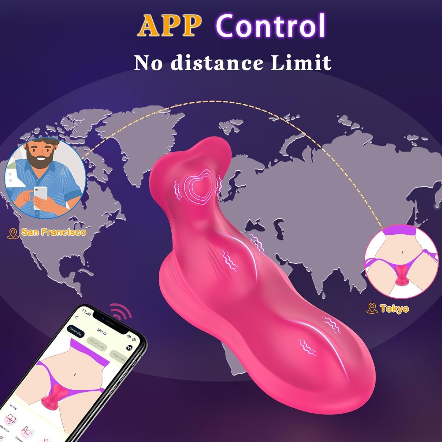 Vibrador montable RideMax de 3 motores
