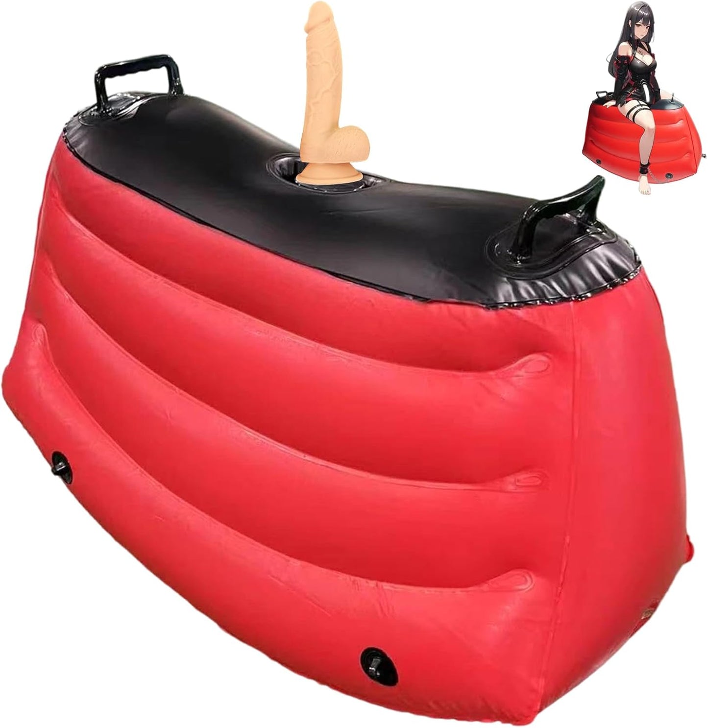 Silla Hinchable Erótica RiderX con Soporte para Dildo
