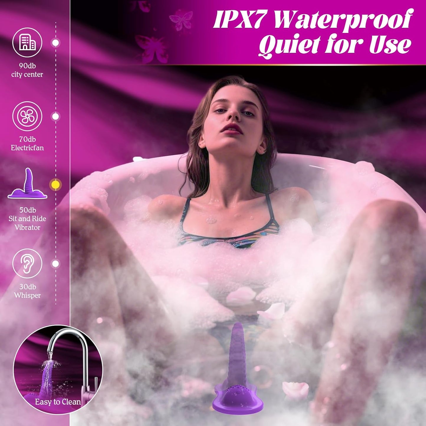 Vibrador de tentáculo para montar RideTide