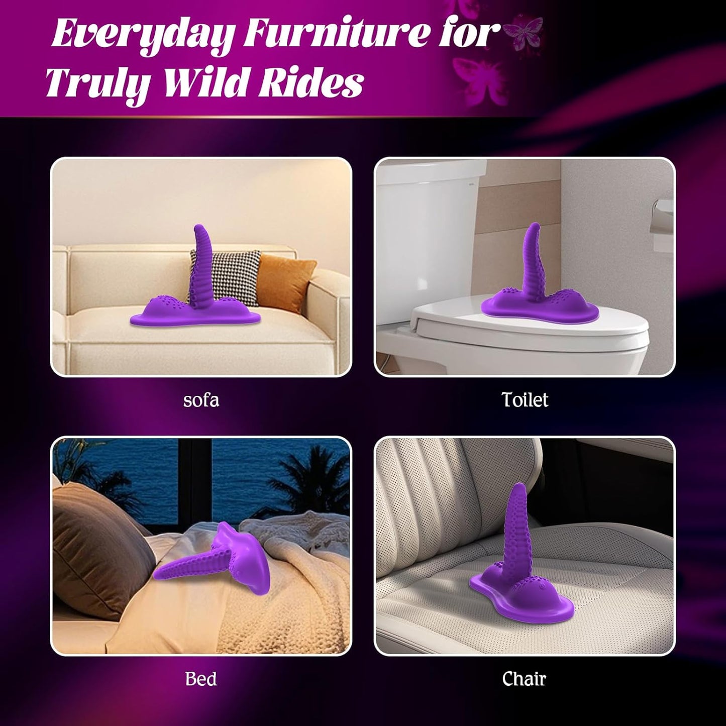 Vibrador de tentáculo para montar RideTide