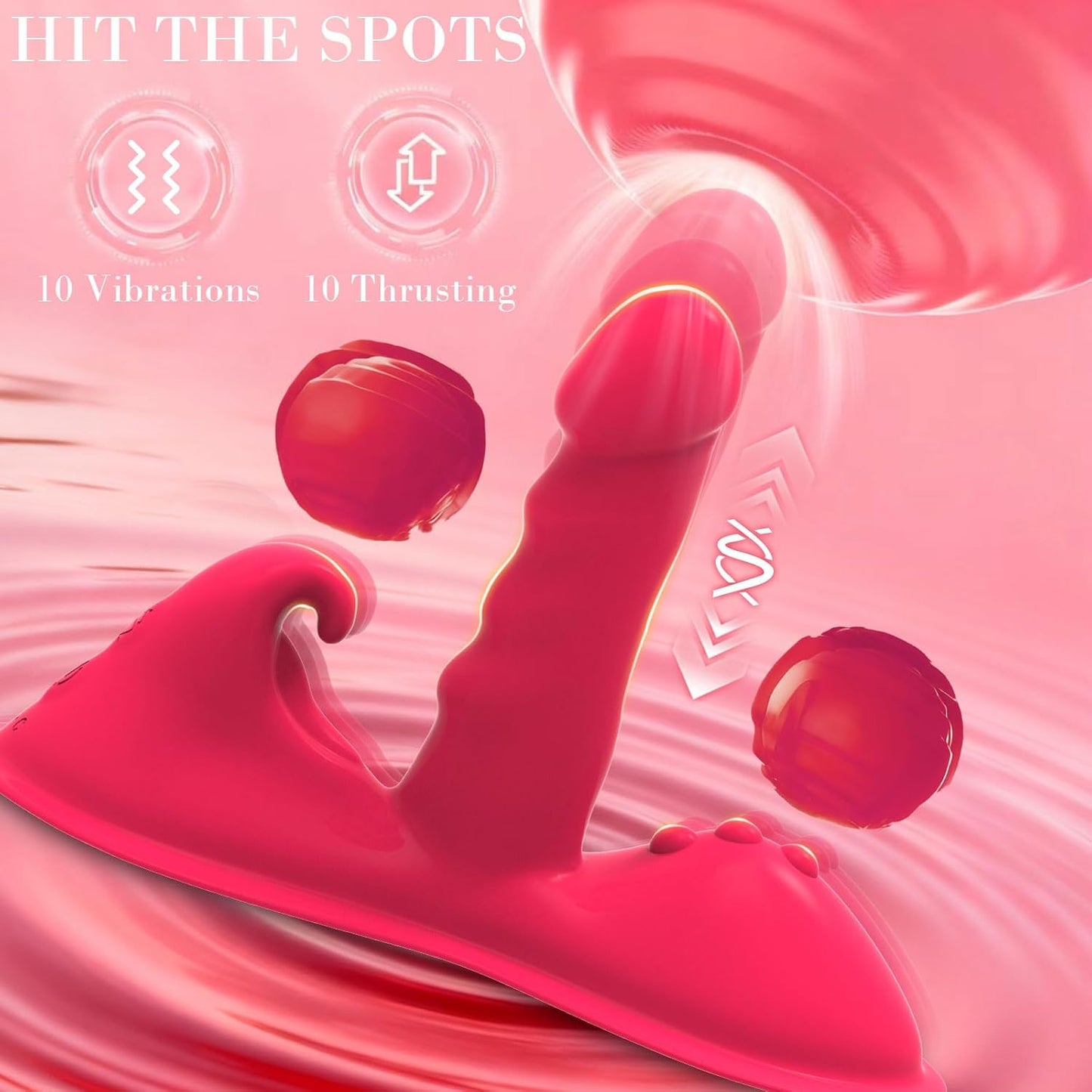 Vibrador Triple Empuje RideWave V2