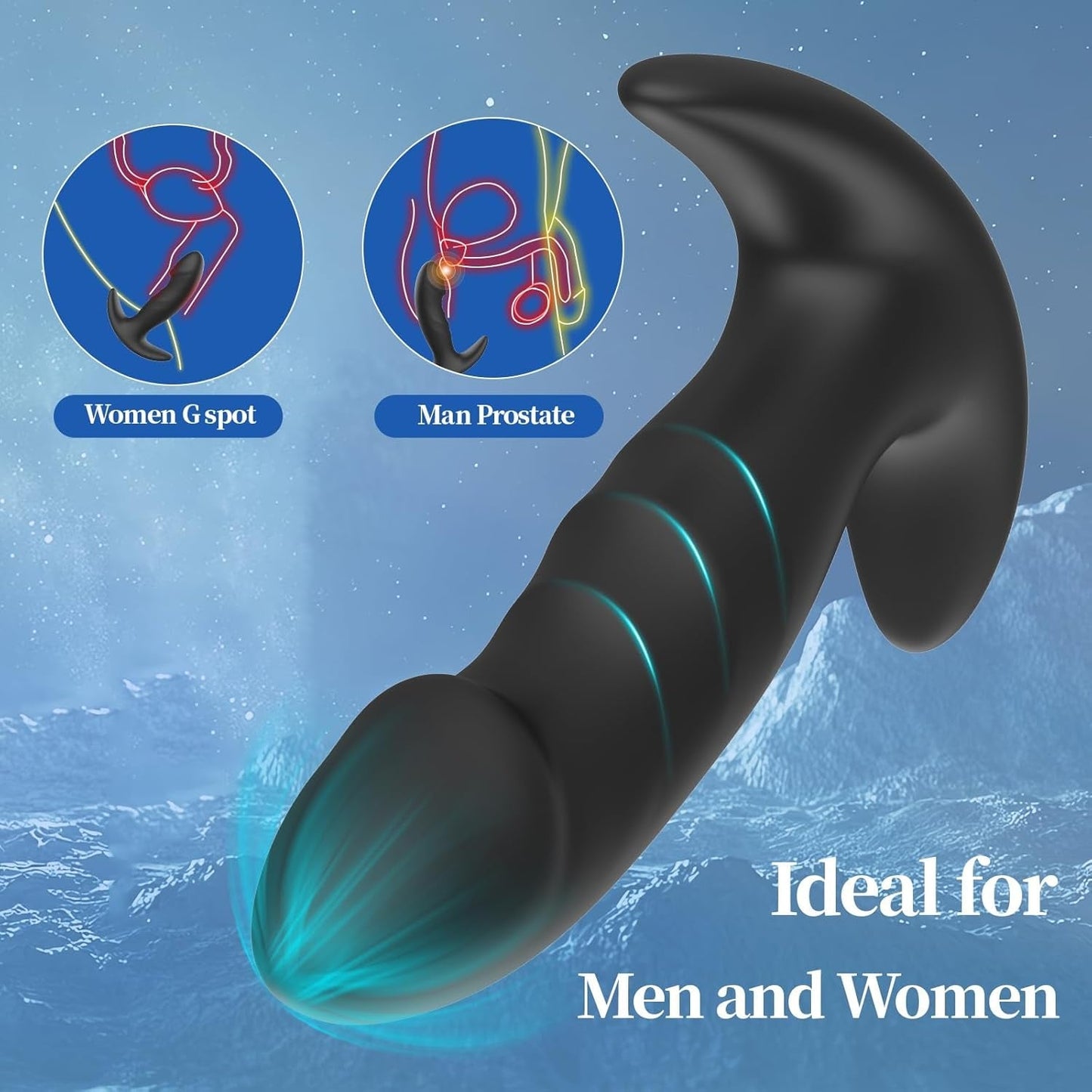 RiseTrio 3-Piece Silicone Anal Training Butt Plug Kit