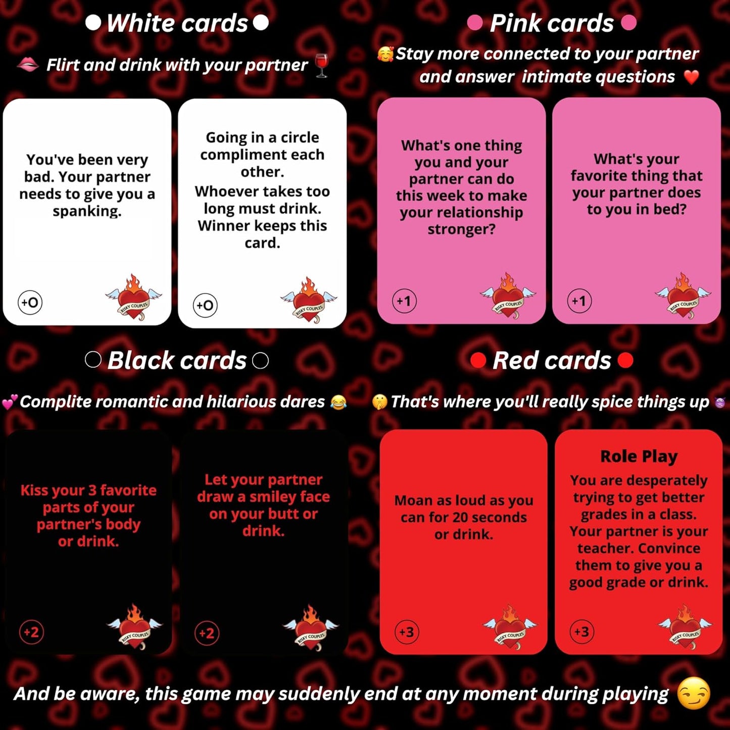Risky Couples – Jeu de cartes amusant et romantique pour vos soirées en amoureux