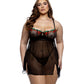 Black Cherry Delight Babydoll Set
