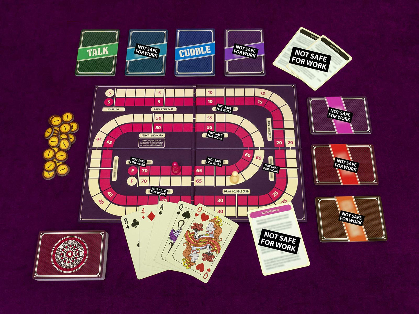 Juego de cartas de retos para parejas románticas