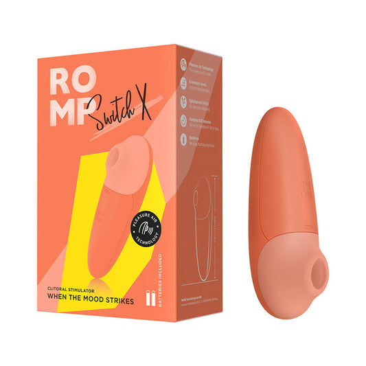Vibromasseur clitoridien ROMP Switch X - Orange