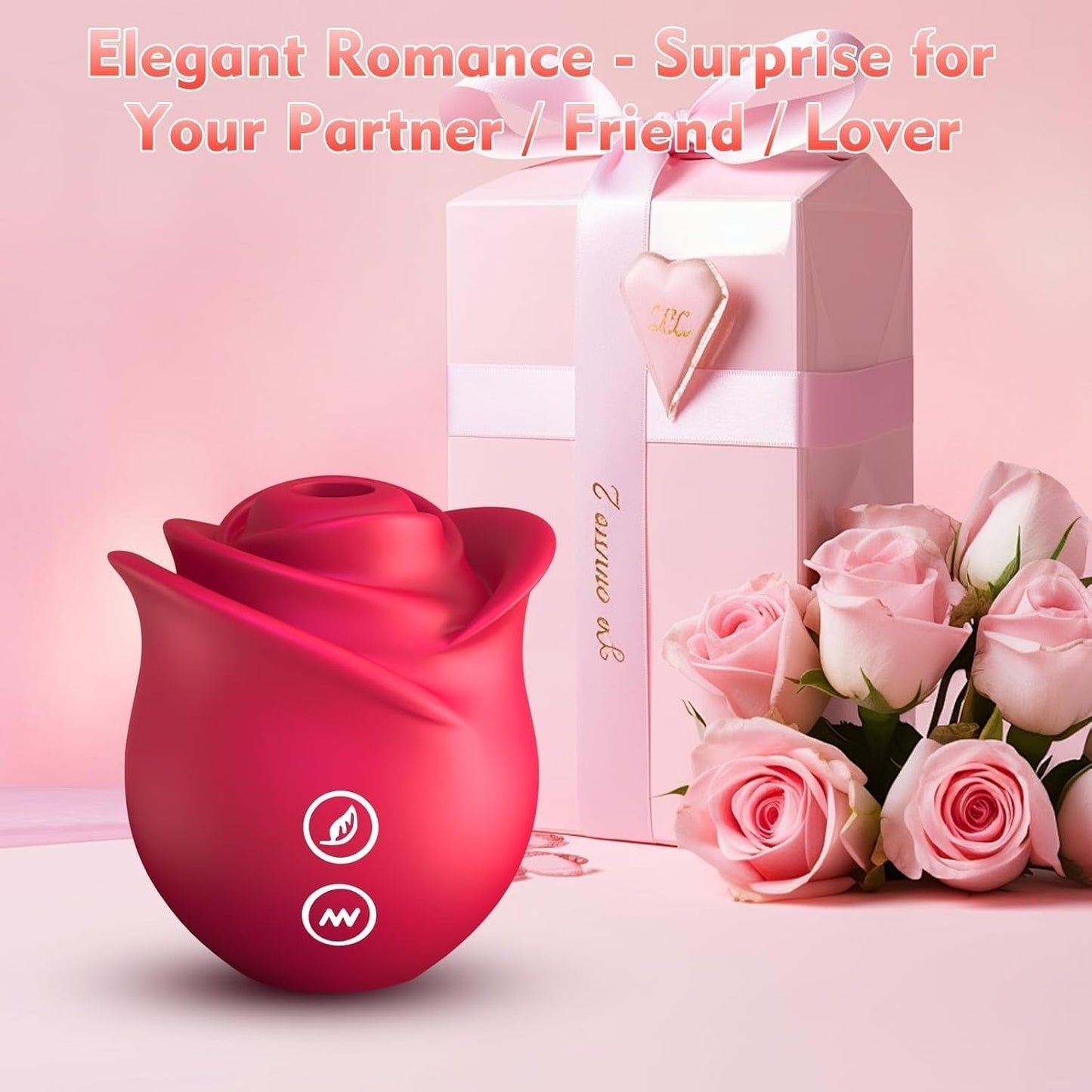 Vibrador de succión BloomPulse Pro con control por aplicación