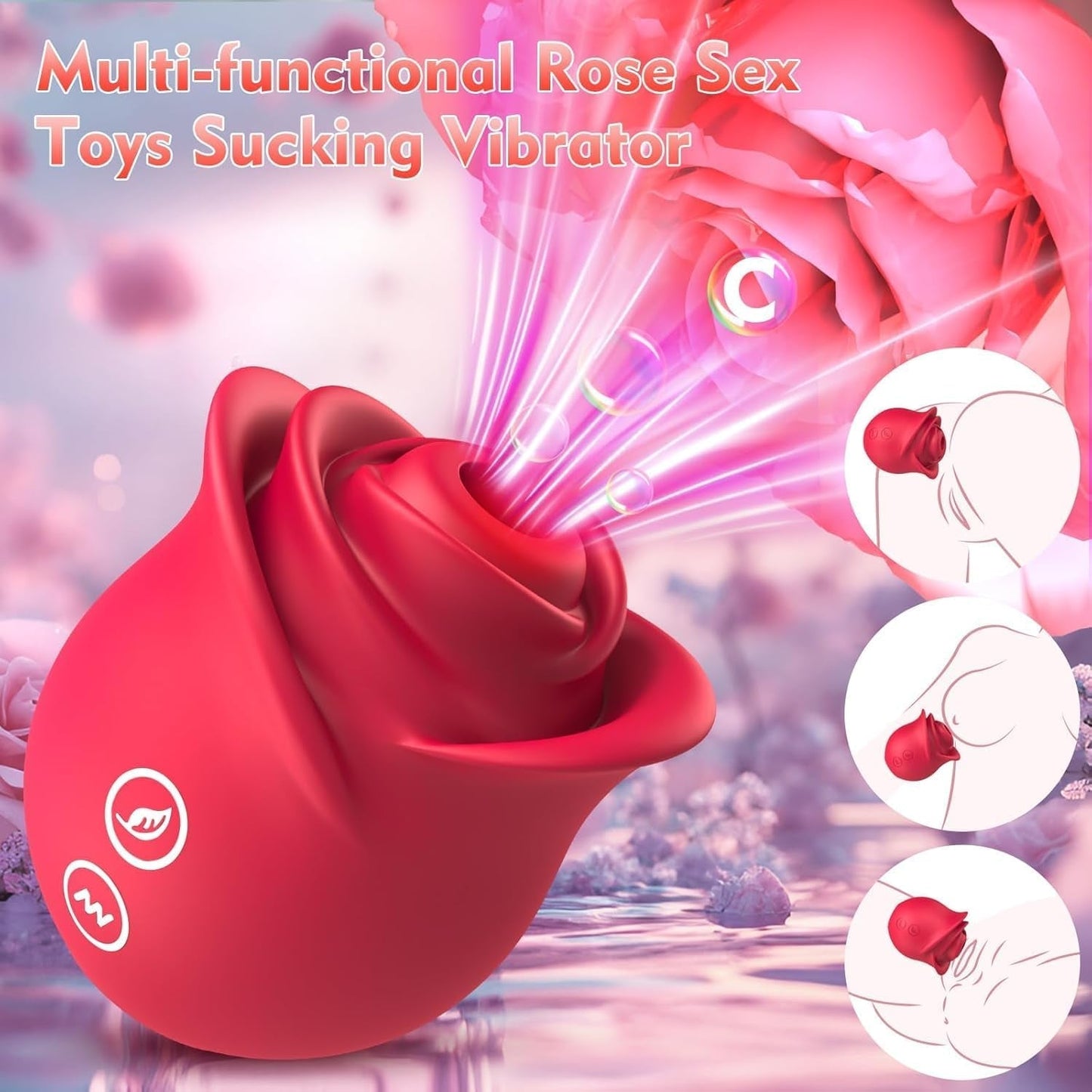 Vibrador de succión BloomPulse Pro con control por aplicación
