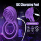 RoseBind Vibrating Dual Cock Ring Rose Clitoral 7 Modes