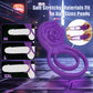 RoseBind Vibrating Dual Cock Ring Rose Clitoral 7 Modes