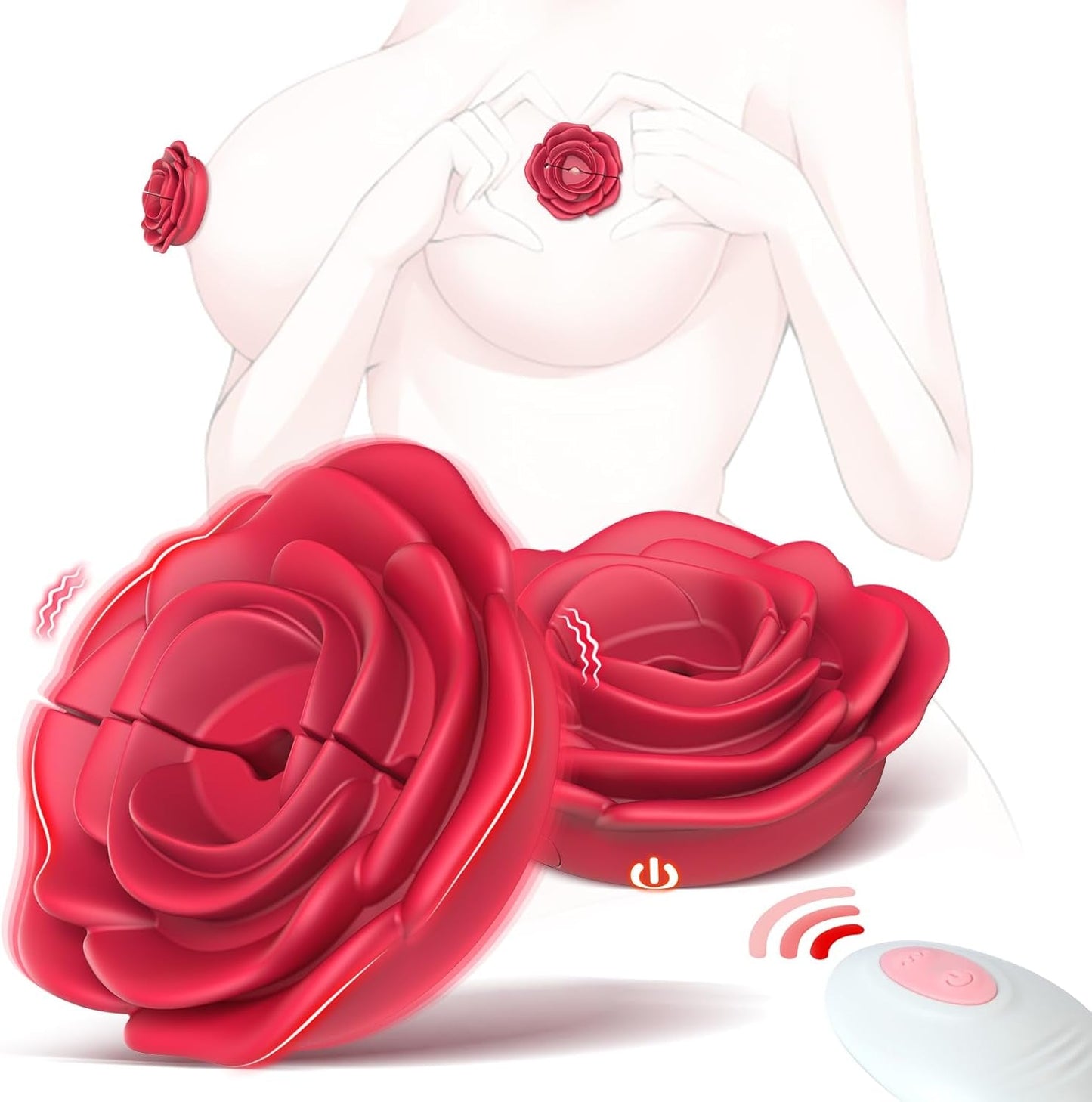 RoseBloom Vibrador de pezones