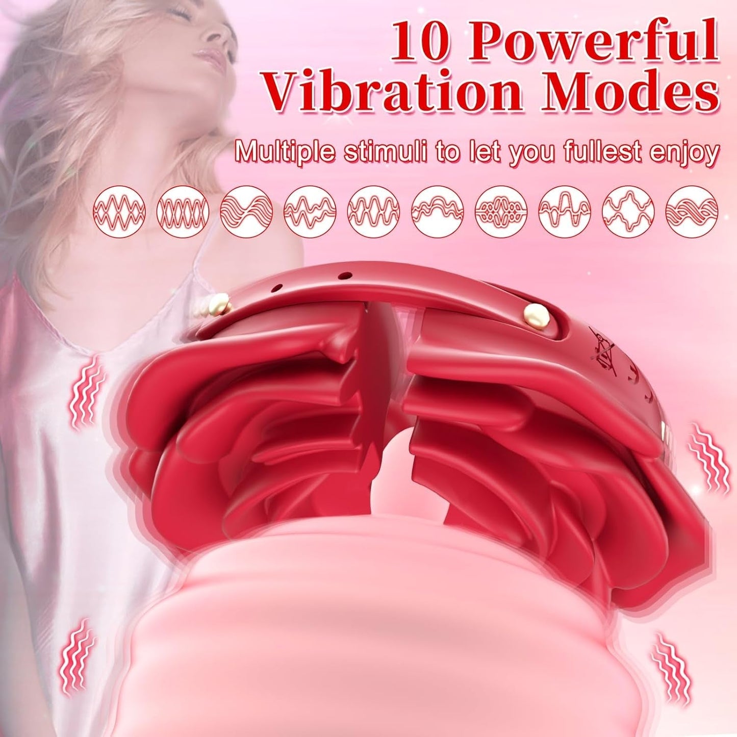 RoseBloom Vibrador de pezones