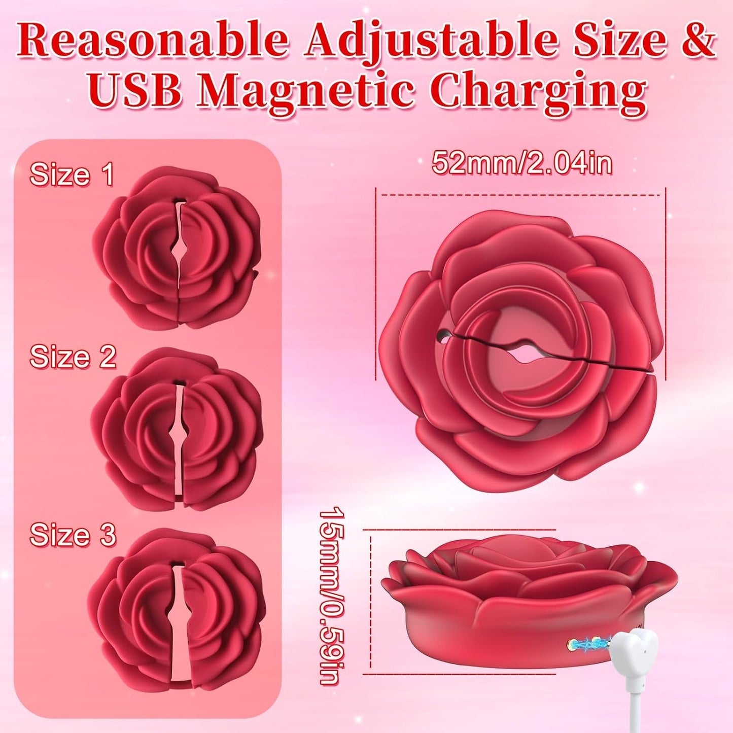 RoseBloom Vibrador de pezones