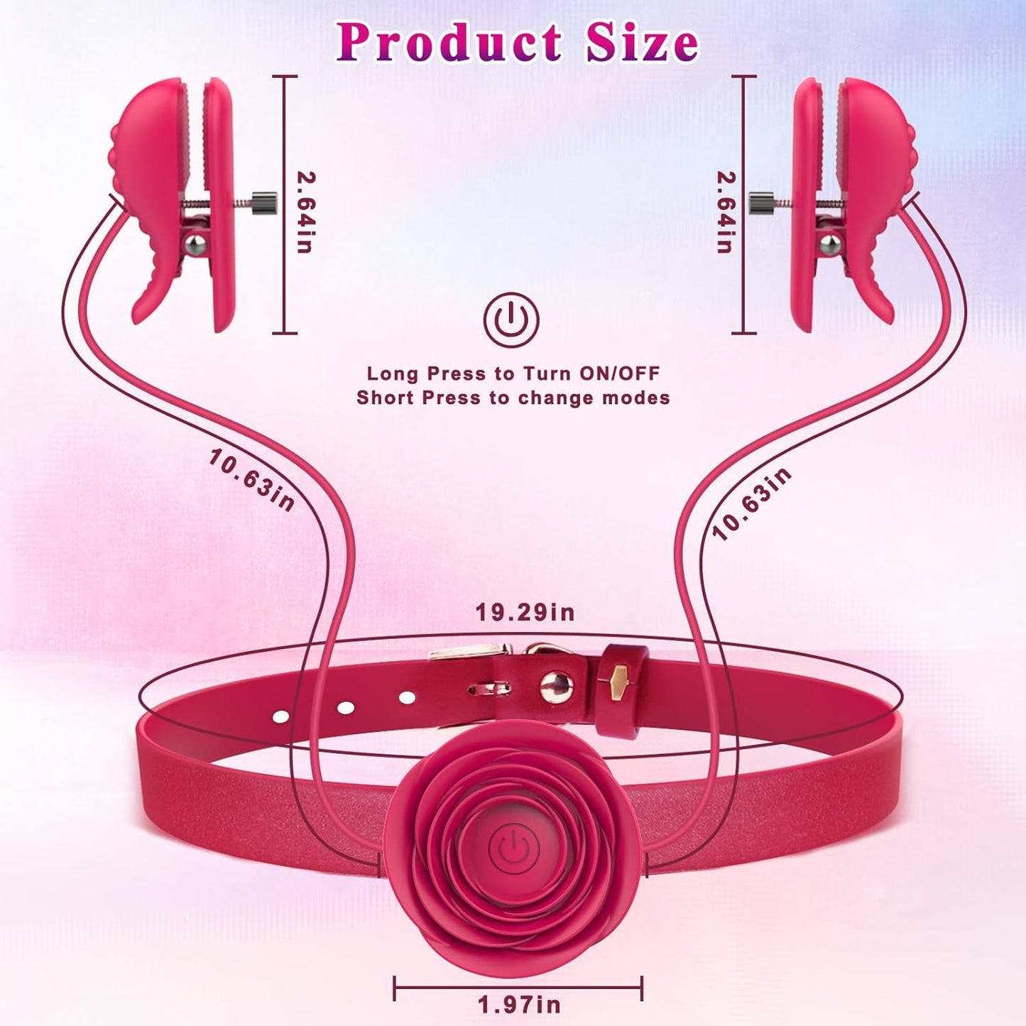 RoseBond Nipple Vibrator & BDSM Choker