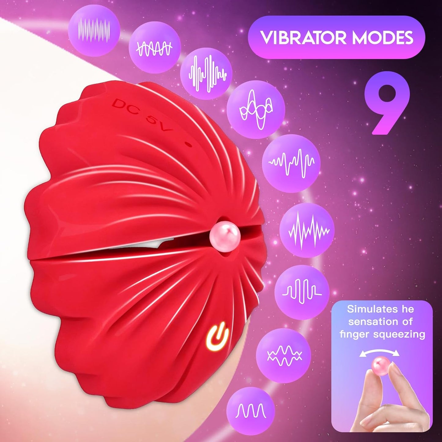 RoseBound Smart Vibrating Nipple Clamps