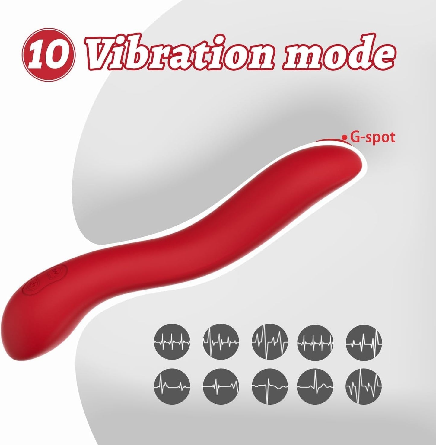 Vibrador varita de estimulación múltiple ergonómico RoseCurve