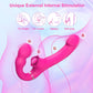 RoseDuo Vibrador de doble dildo sin tirantes