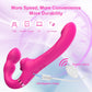 RoseDuo Vibrador de doble dildo sin tirantes