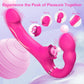 RoseDuo Vibrador de doble dildo sin tirantes