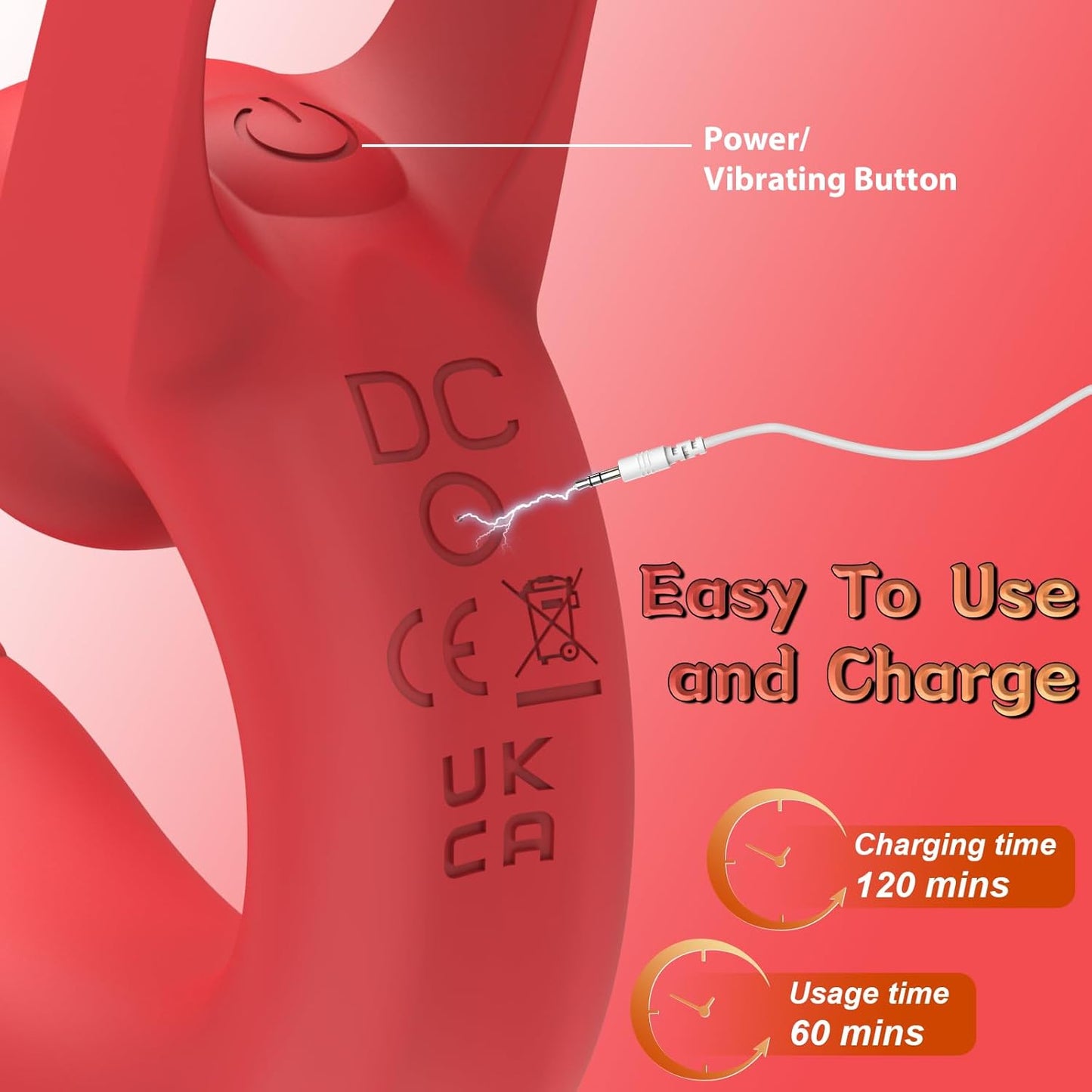 Vibrador de dedo RoseFlick Dual Tease