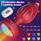 RoseGlow Light-Up Vibrating Rose Butt Plug 10 Modes
